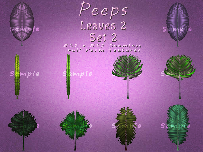 Peeps Textures Leaves 2 Set 2