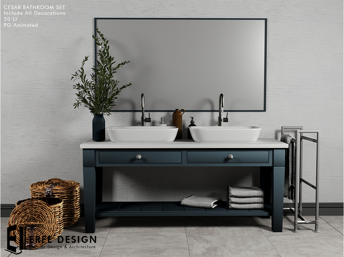 Cesar Bathroom Set  Fatpack [Erfe Design]  PACK