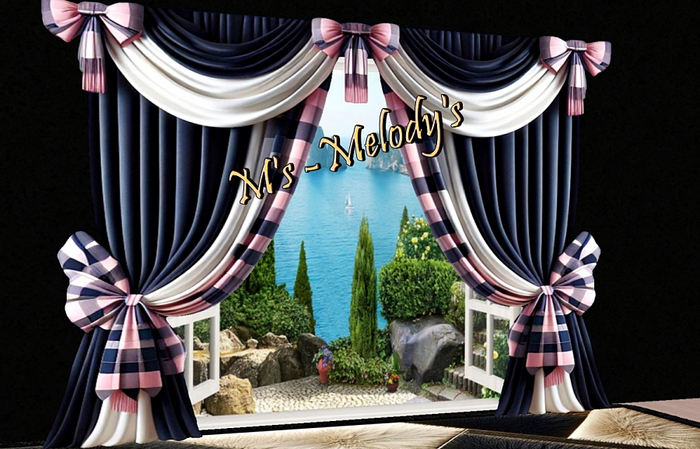M's - Curtain - "Elegance in plaid"