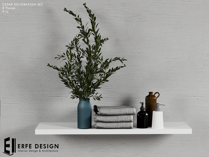 Cesar Decorative Set 9 LI [Erfe Design] PACK