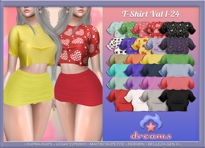 - DS - T-Shirt Val 1-24 -FATPACK - [ ADD ]