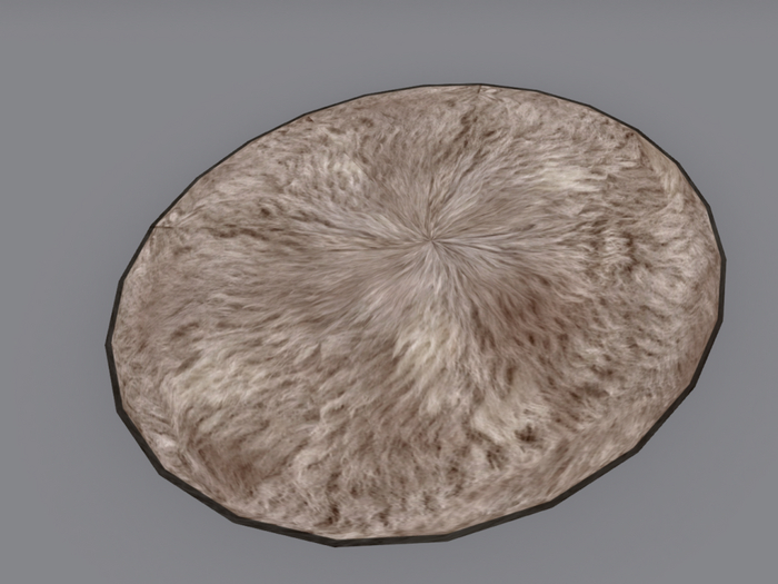 Rug moumoutte beige