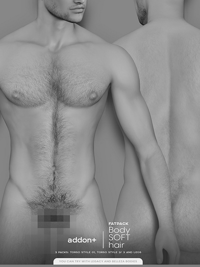 DEMO addon+ Body Hair SOFT FATPACK