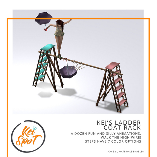 Kei's Ladder Coat Rack 