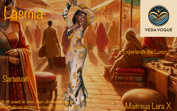 VedavVogue Lasmia Saree Sarasvati Lara X