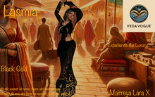 VedavVogue Lasmia Saree black goldLara X