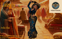 VedavVogue Lasmia Saree  india blue Lara X