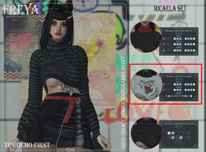 FREYA// Micaela sweater/PRINT