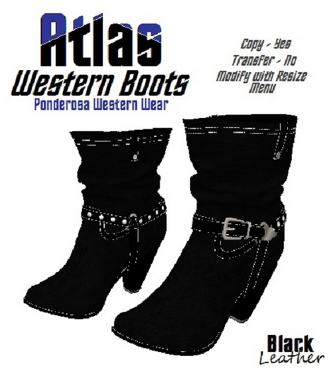 Atlas Boot / Black Leather