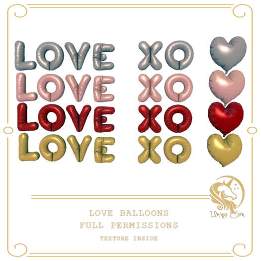 Full Perm Love Balloons