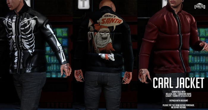 ExalteD - Carl Jacket {Bell/Sign/Legacy/Kario} Black