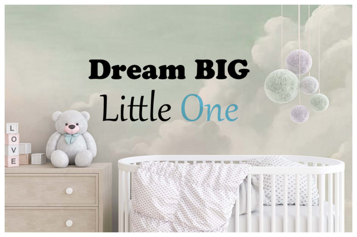 [Tots 'N' Toddlers] ~ Wall Decal "Dream BIG Little One" (BLUE)