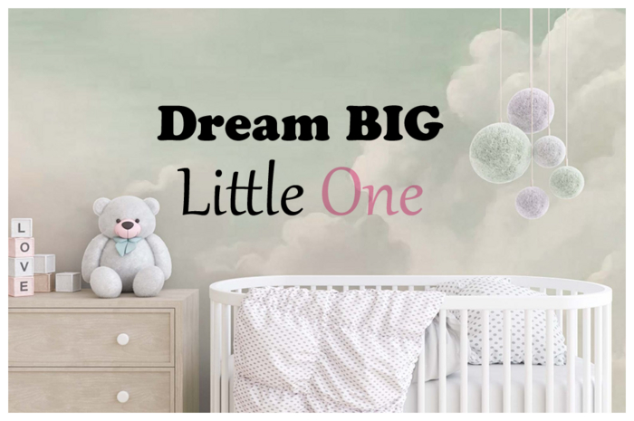[Tots 'N' Toddlers] ~ Wall Decal "Dream BIG Little One" (PINK)