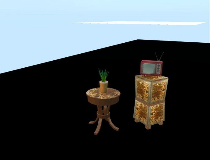 tv and plant