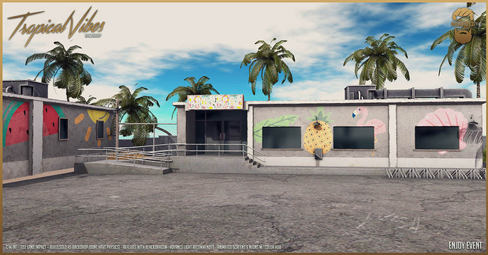 Tropical Vibes Backdrop - The Bearded Guy