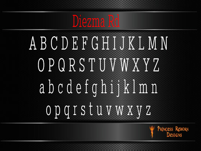 (PRD) Diezma Rd Mesh Letters FULL PERM