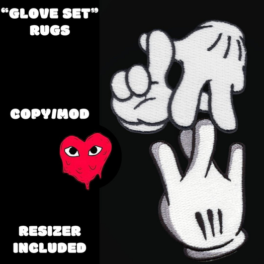 mickey glove rugs