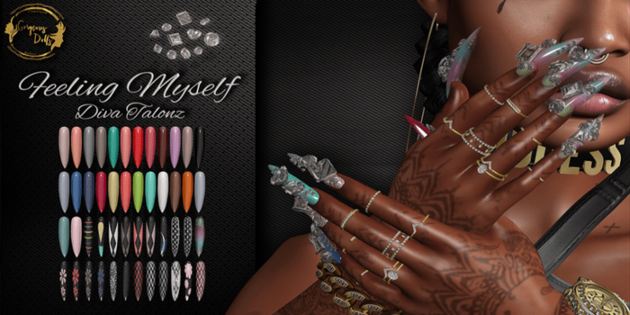 ~GD~Feeling Myself(Iced Diva Talonz) - eBody Reborn Hands