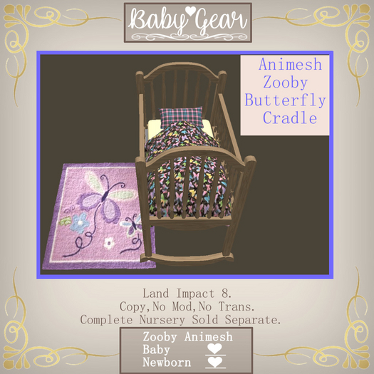 Animesh Zooby Butterfly Cradle (Boxed)