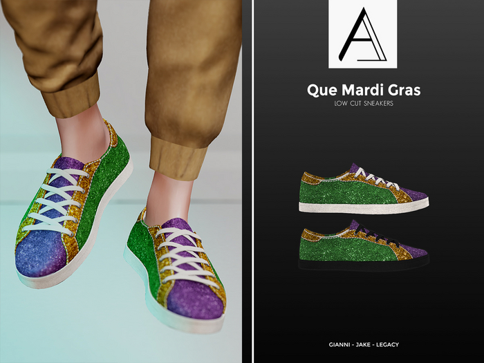 [ALF] Que Sneakers - Mardi Gras