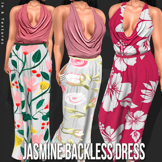 [50% DISCOUNT]::GK:: Jasmine Backless Dress Classic FATPACK
