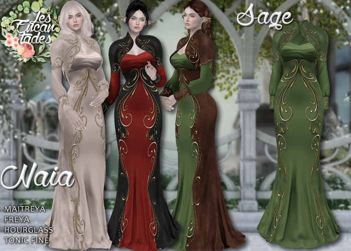 *LE* Naia Sage - Elven gown