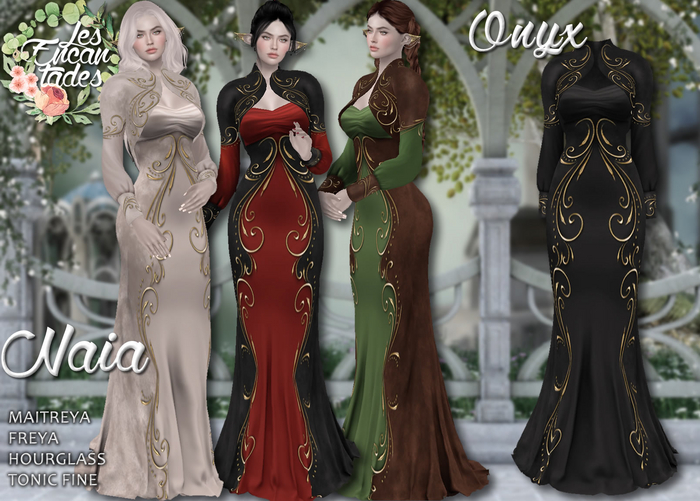 *LE* Naia Onyx - Elven gown