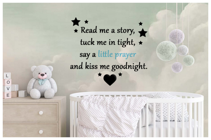 [Tots 'N' Toddlers] ~ Wall Decal "Read me a story" (BLUE)