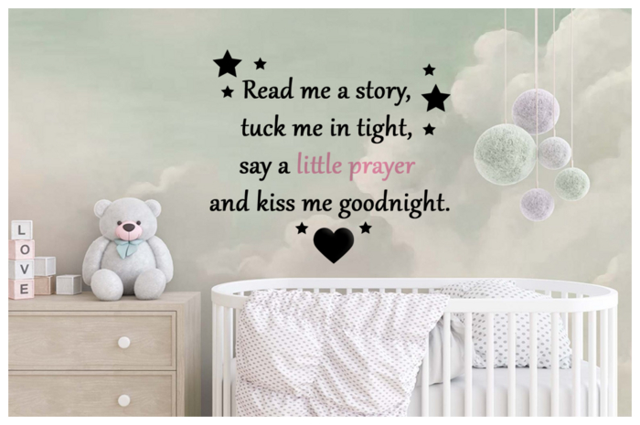 [Tots 'N' Toddlers] ~ Wall Decal "Read me a story" (PINK)