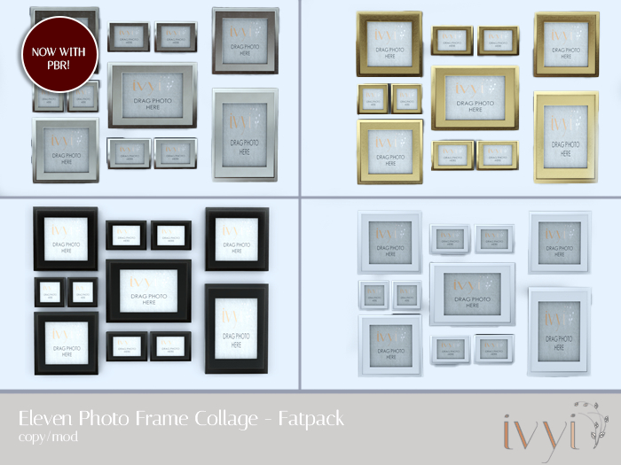 ivyi - 11 Photo Frame Wall Collage Fatpack