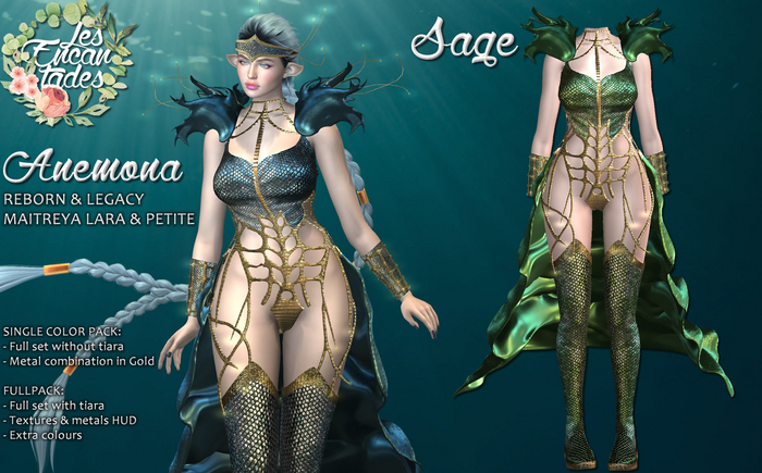 *LE* Anemona Sage - Marine Mermaid Fantasy Set