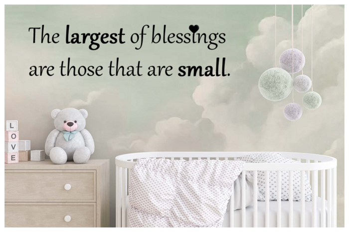 [Tots 'N' Toddlers] ~ Wall Decal "Largest of blessings"