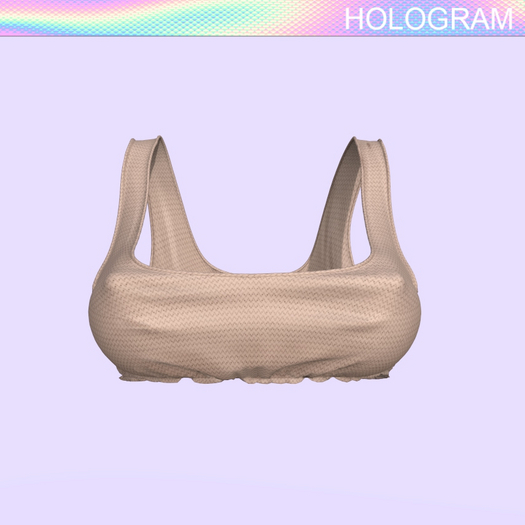 Beige Rouched Tank