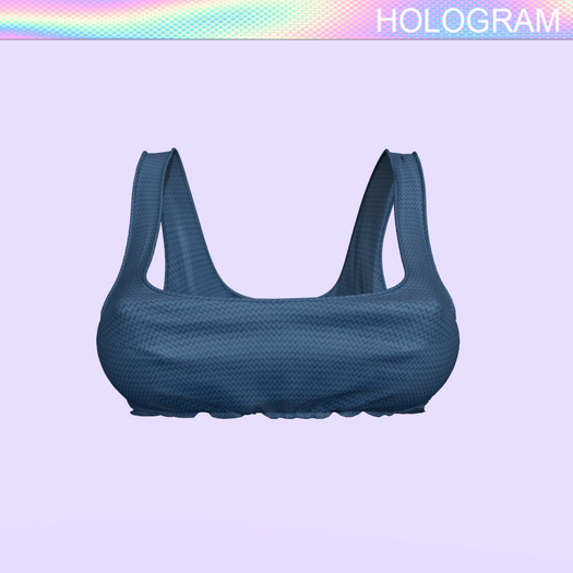 Blue Rouched Tank