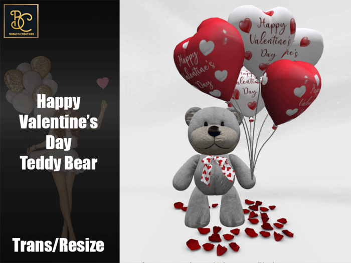 BMC5252 - HAPPY VALENTINE'S DAY TEDDY BEAR