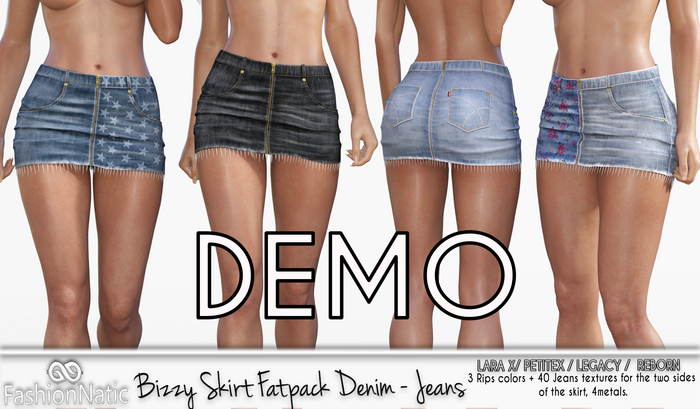 Demo Skirt Bizzy Fatpack Denim - Jeans- FashionNatic