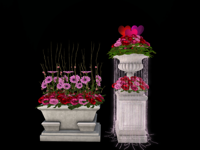 MC Valentine Sweet Roses Planter Set