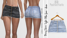 Skirt Bizzy Light Blue Denim - Jeans- FashionNatic