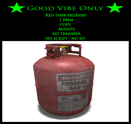 Box GVO Red tank propane