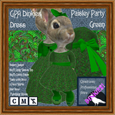 GPA Dinkies Dress BOM - Paisley Party Green Print v.2