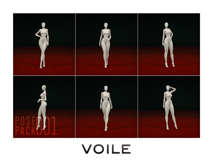 Voile - 'Posepack 001'
