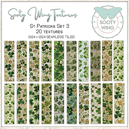 MM SWT St Patricks (Set 3 ) Seamless textures CLOVERS