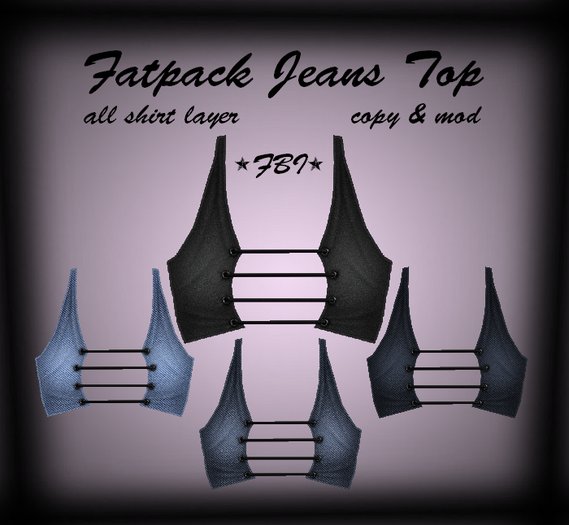 *FBI* Fatpack Jeans Top 4 Colors