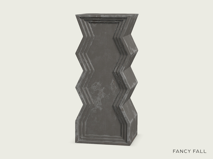 Fancy Fall Collector's Concrete Pedestal