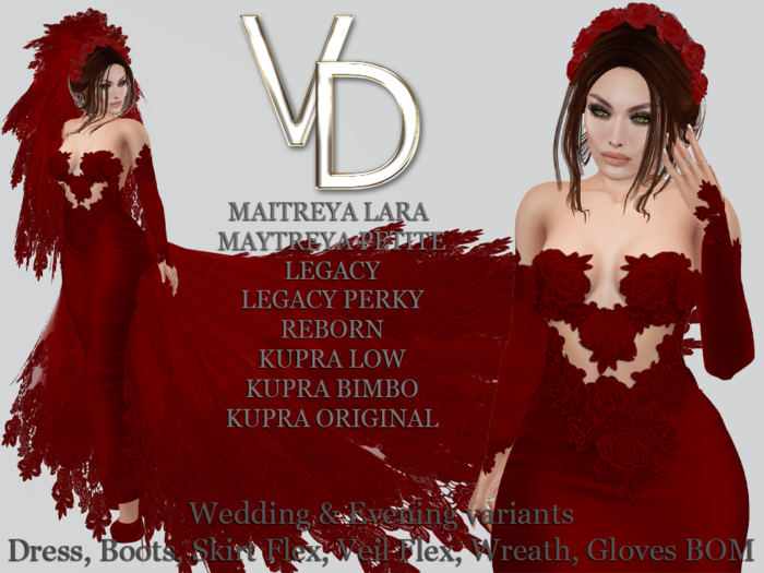 VD #034 Wedding\Evening Dress Set Red