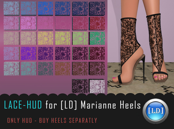 [LD] Marianne Heels LACE HUD (HUD ONLY)
