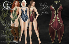 *LE* Mairen Elven Tunic Ruby Gold Plain