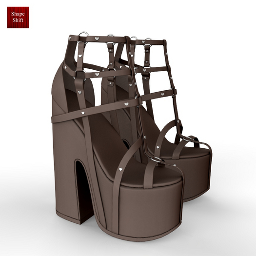 Brown Block Heels