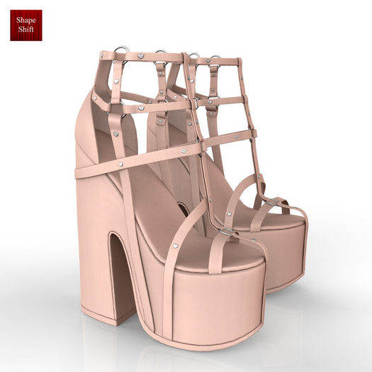 Latte Block Heels