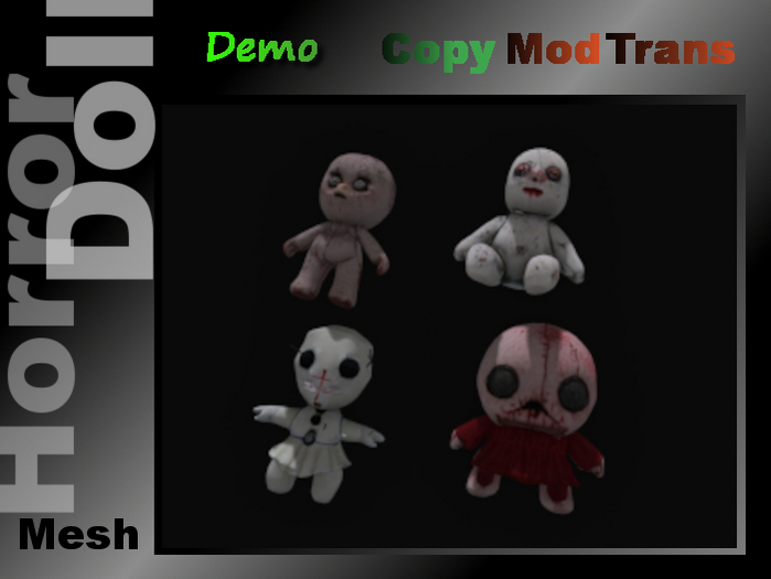 Horror and Voodoo dolls (shoulder companion / home decor) DEMO version Fatpack